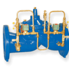 Industrial double-chamber control valve